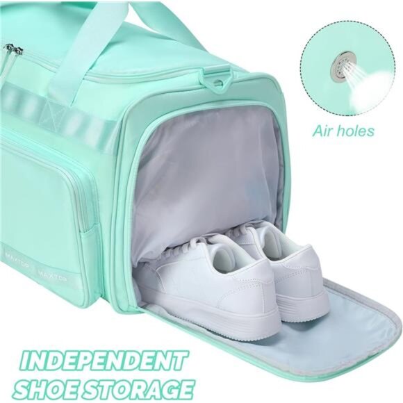 Gym Bag Travel Duffle Bag Large Capacity Carry On Weekender Bag Men Women Tote - Picture 4 of 7